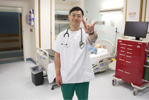 Persistence and adaptability leads nursing student across graduation stage
